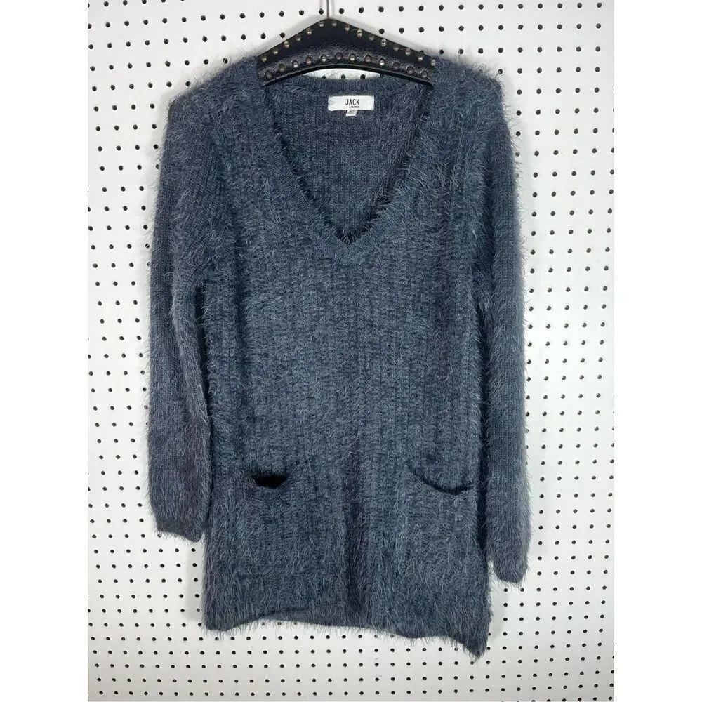 Jack by BB Dakota fuzzy V neck sweater size XS
